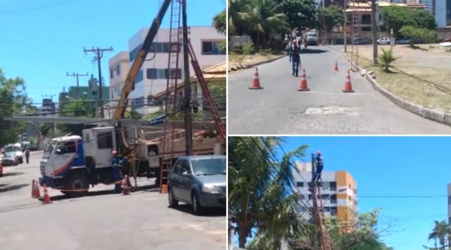 [Postes e lâmpadas são trocados na Boca do Rio após denúncia]