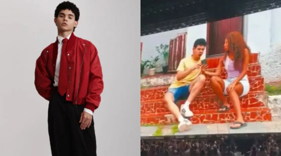 [Jovem ator baiano integra abertura de show de Bad Bunny no Brasil e ganha destaque nas redes]