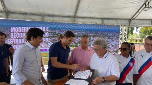 [Acordo prevê investimento de R$ 12 milhões na modernização do Estádio de Camaçari]