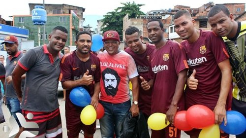 [Suíca parabeniza a comunidade que compareceu em peso ao Campeonato Aberto do Areal ]