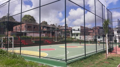 [Obra da Quadra Poliesportiva da Nova Constituinte é finalizada]
