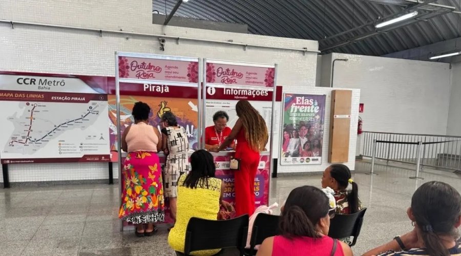 [Outubro Rosa: Sesab amplia prazo para agendamento de mamografias em estações do metrô de Salvador]