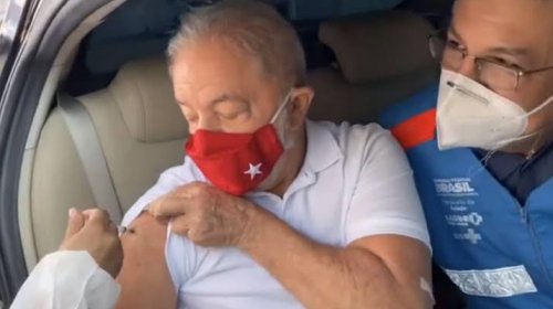 [Vídeo: Lula toma primeira dose da vacina contra Covid-19]